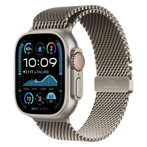 ساعت هوشمند اپل مدل Ultra 2 Titanium Case Milanese Loop 49mm